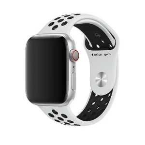 Ремінець Apple Nike Sport Band Pure Platinum | Black (ML843) для Apple Watch 41mm | 40мм | 38mm Series ML843 - Фото 1