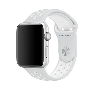 Ремешок Apple Nike Sport Band Pure Platinum | White (MQ2R2) для Apple Watch Ultra 49mm | 45mm | 44mm | 42mm MQ2R2 - Фото 1