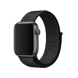 Ремінець Apple Nike Sport Loop Black (MV7A2) для Apple Watch 41mm | 40mm | 38mm MV7A2 - Фото 1