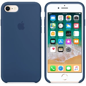 Силіконовий чохол Apple Silicone Case Blue Cobalt (MQGN2) для iPhone SE 3 | SE 2 | 8 | 7 - Фото 2