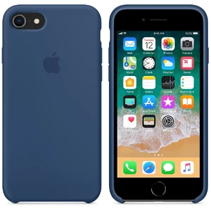 Силіконовий чохол Apple Silicone Case Blue Cobalt (MQGN2) для iPhone SE 3 | SE 2 | 8 | 7 - Фото 4