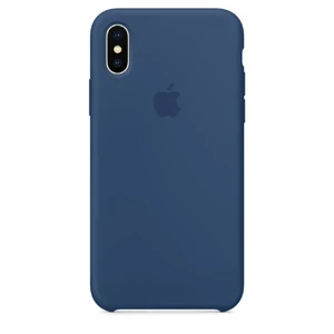 Силиконовый чехол Apple Silicone Case Blue Cobalt (MQT42) для iPhone X MQT42 - Фото 1