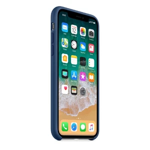 Силиконовый чехол Apple Silicone Case Blue Cobalt (MQT42) для iPhone X - Фото 4
