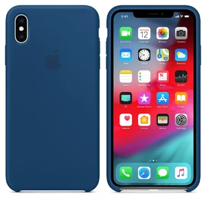 Силиконовый чехол Apple Silicone Case Blue Horizon (MTF92) для iPhone XS | X - Фото 4