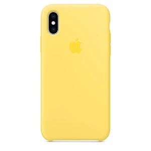 Силиконовый чехол Apple Silicone Case Canary Yellow (MW992) для iPhone XS | X MW992 - Фото 1
