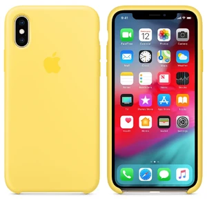 Силиконовый чехол Apple Silicone Case Canary Yellow (MW992) для iPhone XS | X - Фото 2