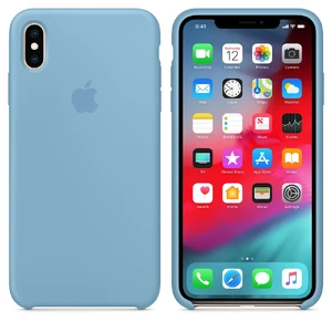 Силиконовый чехол Apple Silicone Case Cornflower (MW952) для iPhone XS Max - Фото 3