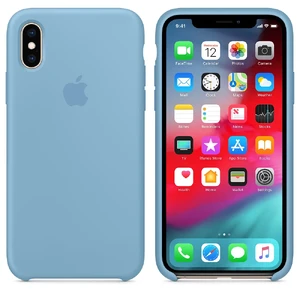 Силиконовый чехол Apple Silicone Case Cornflower (MW982) для iPhone XS | X - Фото 3