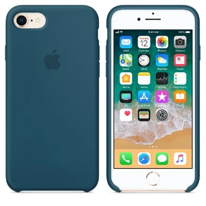 Силиконовый чехол Apple Silicone Case Cosmos Blue (MR692) для iPhone SE 3 | SE 2 | 8 | 7 - Фото 2