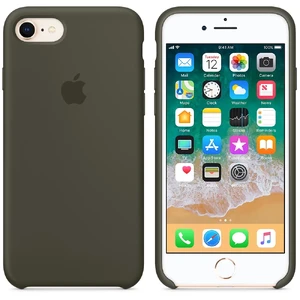 Силиконовый чехол Apple Silicone Case Dark Olive (MR3N2) для iPhone SE 3 | SE 2 | 8 | 7 - Фото 2