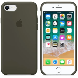 Силиконовый чехол Apple Silicone Case Dark Olive (MR3N2) для iPhone SE 3 | SE 2 | 8 | 7 - Фото 3