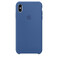 Силиконовый чехол Apple Silicone Case Delft Blue (MVF62) для iPhone XS Max MVF62 - Фото 1