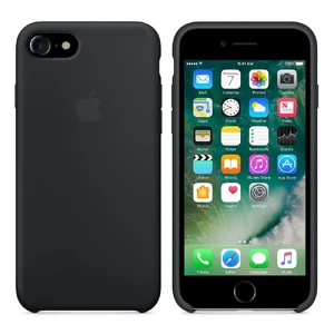 Силиконовый чехол Apple Silicone Case Black (MMW82) для iPhone SE 3 | SE 2 | 8 | 7 - Фото 2