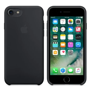 Силиконовый чехол Apple Silicone Case Black (MMW82) для iPhone SE 3 | SE 2 | 8 | 7 - Фото 3