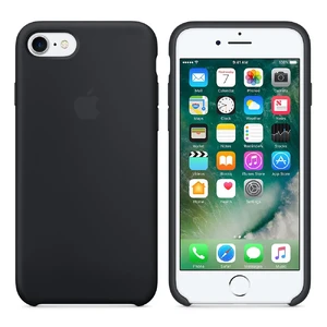 Силиконовый чехол Apple Silicone Case Black (MMW82) для iPhone SE 3 | SE 2 | 8 | 7 - Фото 4