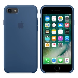 Силіконовий чохол Apple Silicone Case Ocean Blue (MMWW2) для iPhone SE 3 | SE 2 | 8 | 7 - Фото 3