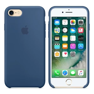 Силіконовий чохол Apple Silicone Case Ocean Blue (MMWW2) для iPhone SE 3 | SE 2 | 8 | 7 - Фото 5