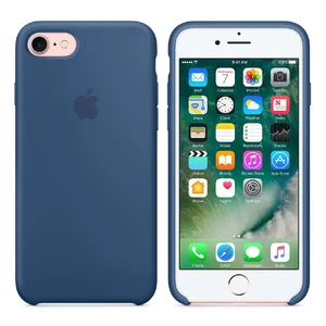 Силіконовий чохол Apple Silicone Case Ocean Blue (MMWW2) для iPhone SE 3 | SE 2 | 8 | 7 - Фото 6