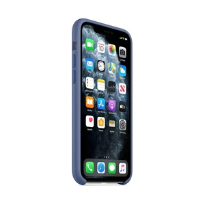 Силіконовий чохол Apple Silicone Case Linen Blue (MY122) для iPhone 11 Pro Max - Фото 2