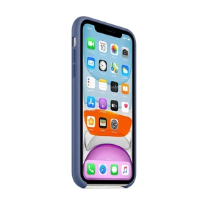 Силиконовый чехол Apple Silicone Case Linen Blue (MY1A2) для iPhone 11 - Фото 2