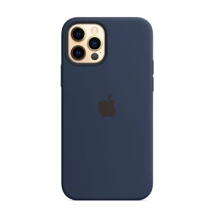 Силиконовый чехол Apple Silicone Case MagSafe Deep Navy (MHL43) для iPhone 12 | 12 Pro - Фото 2