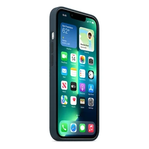 Силиконовый чехол Apple Silicone Case MagSafe Abyss Blue (MM2J3) для iPhone 13 Pro - Фото 3