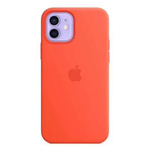 Силіконовий чохол Apple Silicone Case MagSafe Electric Orange (MKTN3) для iPhone 12 mini MKTN3 - Фото 1