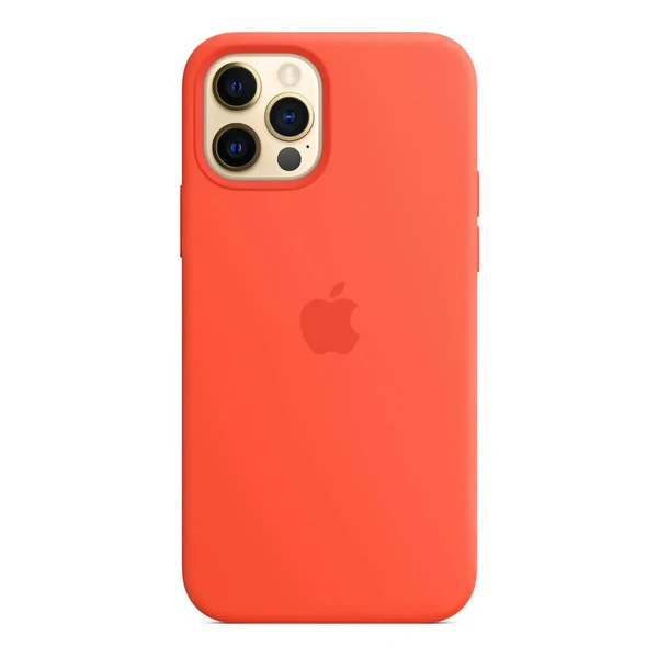 Силіконовий чохол Apple Silicone Case MagSafe Electric Orange (MKTX3) для iPhone 12 Pro Max