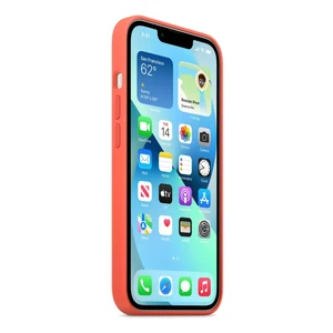 Силіконовий чохол Apple Silicone Case MagSafe Nectarine (MN603) для iPhone 13 mini - Фото 3