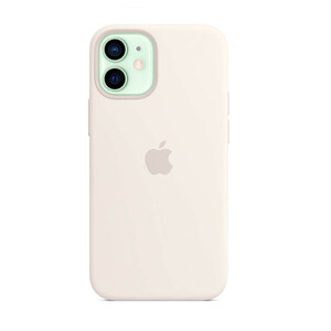 Силиконовый чехол Apple Silicone Case MagSafe White (MHKV3) для iPhone 12 mini