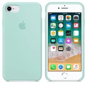 Силиконовый чехол Apple Silicone Marine Green (MRR72) для iPhone SE 3 | SE 2 | 8 | 7 - Фото 3