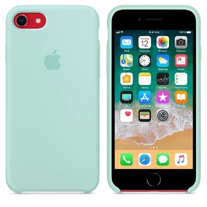 Силиконовый чехол Apple Silicone Marine Green (MRR72) для iPhone SE 3 | SE 2 | 8 | 7 - Фото 5