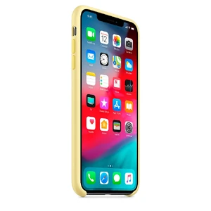 Силіконовий чохол Apple Silicone Case Mellow Yellow (MUJR2) для iPhone XS Max - Фото 5
