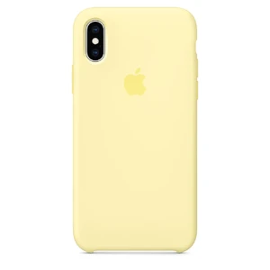 Силіконовий чохол Apple Silicone Case Mellow Yellow (MUJV2) для iPhone XS | X MUJV2 - Фото 1