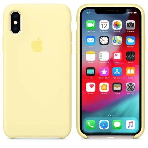 Силіконовий чохол Apple Silicone Case Mellow Yellow (MUJV2) для iPhone XS | X - Фото 2