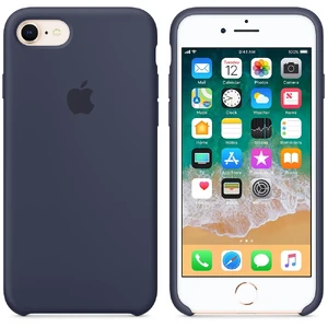 Силиконовый чехол Apple Silicone Case Midnight Blue (MQGM2) для iPhone SE 3 | SE 2 | 8 | 7 - Фото 2