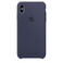 Силиконовый чехол Apple Silicone Case Midnight Blue (MRW92) для iPhone XS | X MRW92 - Фото 1
