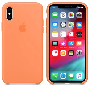 Силиконовый чехол Apple Silicone Case Papaya (MVF22) для iPhone XS | X - Фото 2