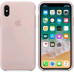 Силиконовый чехол Apple Silicone Case Pink Sand (MQT62) для iPhone X - Фото 3