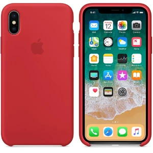 Силіконовий чохол Apple Silicone Case (PRODUCT) RED (MQT52) для iPhone X - Фото 3