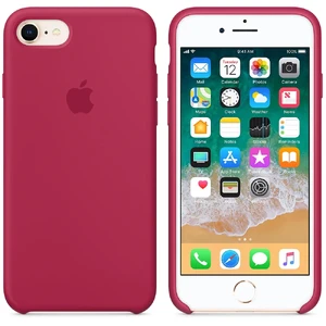 Силіконовий чохол Apple Silicone Case Rose Red (MQGT2) для iPhone SE 3 | SE 2 | 8 | 7 - Фото 2
