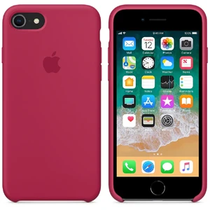 Силіконовий чохол Apple Silicone Case Rose Red (MQGT2) для iPhone SE 3 | SE 2 | 8 | 7 - Фото 4