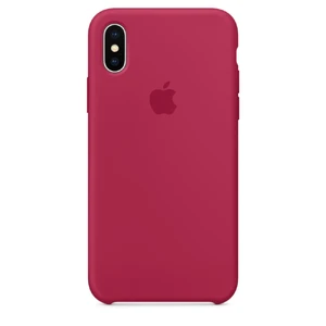 Силиконовый чехол Apple Silicone Case Rose Red (MQT82) для iPhone X MQT82 - Фото 1