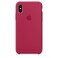 Силиконовый чехол Apple Silicone Case Rose Red (MQT82) для iPhone X MQT82 - Фото 1