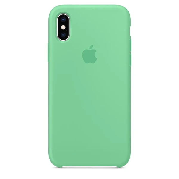 Силиконовый чехол Apple Silicone Case Spearmint (MVF52) для iPhone XS | X в Ровно