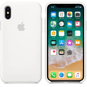 Силиконовый чехол Apple Silicone Case White (MQT22) для iPhone X - Фото 2