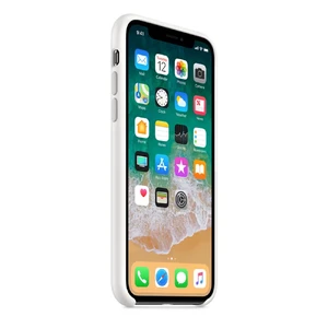 Силиконовый чехол Apple Silicone Case White (MQT22) для iPhone X - Фото 4