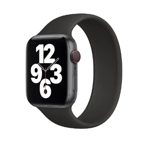 Силиконовый монобраслет Apple Solo Loop Black для Apple Watch Ultra 49mm | 45mm | 44mm | 42mm (MYT52) Размер 9 MYT52 - Фото 1