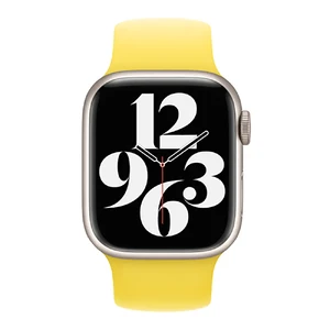 Силіконовий монобраслет Apple Solo Loop Canary Yellow для Apple Watch Ultra 49mm | 45mm | 44mm | 42mm (MQW03) Розмір 8 - Фото 2