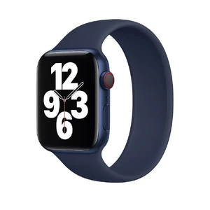 Силиконовый монобраслет Apple Solo Loop Deep Navy для Apple Watch Ultra 49mm | 45mm | 44mm | 42mm (MYWE2) Размер 10 MYWE2 - Фото 1